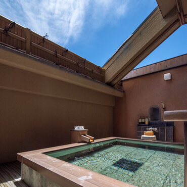 露天風呂のフォトスポット