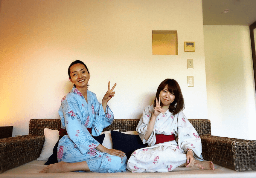 女性用 色浴衣 を全てリニューアル 館内でオシャレを楽しんでください 旅館便り 伊豆長岡温泉 富嶽 はなぶさ 公式 中伊豆の温泉旅館